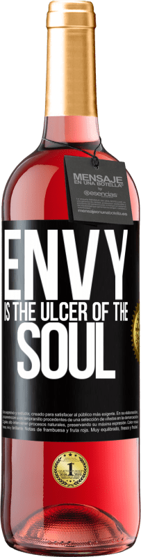 29,95 € | Rosé Wine ROSÉ Edition Envy is the ulcer of the soul Black Label. Customizable label Young wine Harvest 2023 Tempranillo