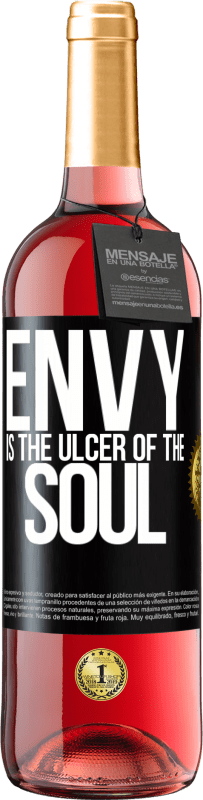 29,95 € | Rosé Wine ROSÉ Edition Envy is the ulcer of the soul Black Label. Customizable label Young wine Harvest 2024 Tempranillo