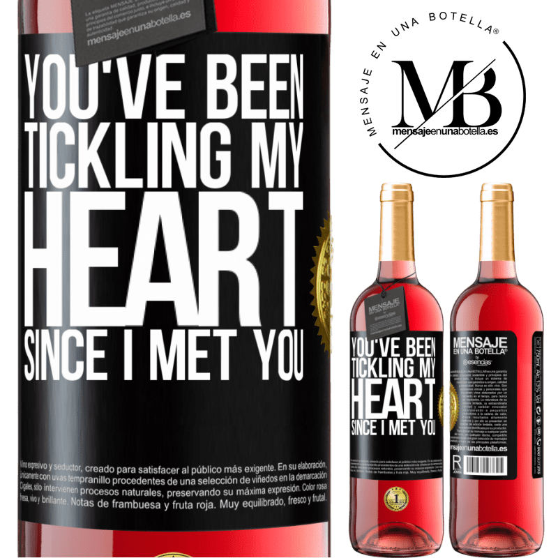 29,95 € Free Shipping | Rosé Wine ROSÉ Edition You've been tickling my heart since I met you Black Label. Customizable label Young wine Harvest 2021 Tempranillo