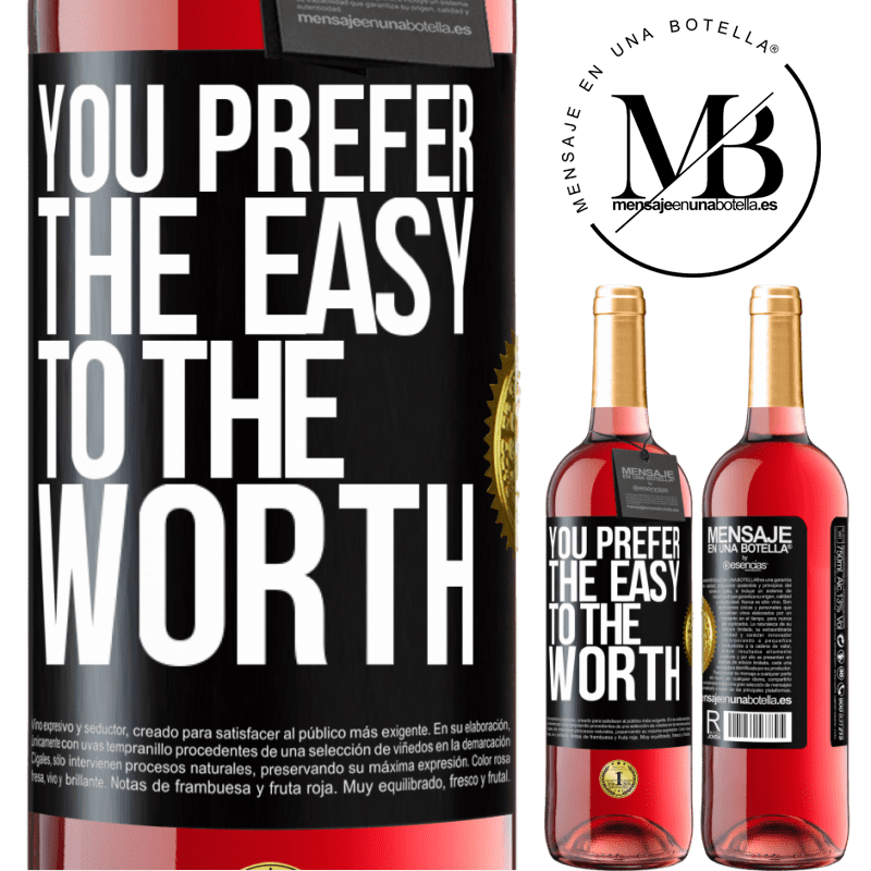 29,95 € Free Shipping | Rosé Wine ROSÉ Edition You prefer the easy to the worth Black Label. Customizable label Young wine Harvest 2021 Tempranillo