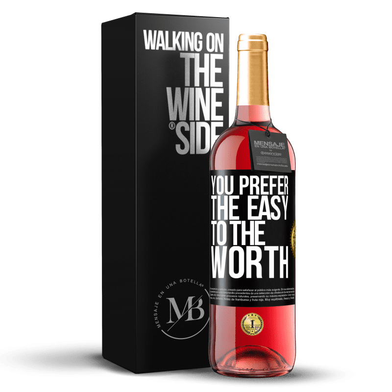 24,95 € Free Shipping | Rosé Wine ROSÉ Edition You prefer the easy to the worth Black Label. Customizable label Young wine Harvest 2021 Tempranillo