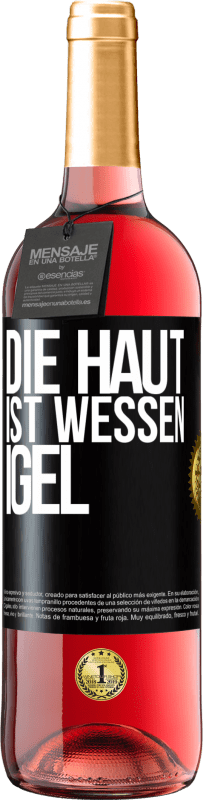 29,95 € | Roséwein ROSÉ Ausgabe Die Haut ist wessen Igel Schwarzes Etikett. Anpassbares Etikett Junger Wein Ernte 2024 Tempranillo