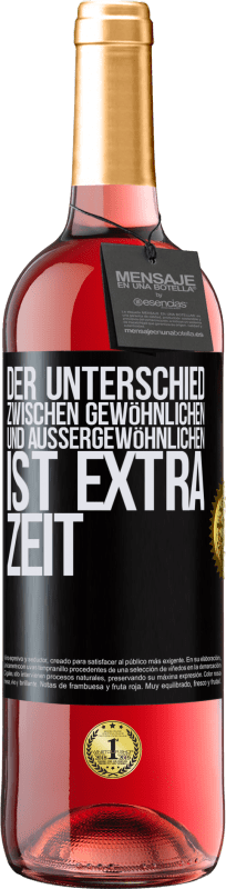 29,95 € | Roséwein ROSÉ Ausgabe Der Unterschied zwischen gewöhnlichen und außergewöhnlichen ist EXTRA Zeit Schwarzes Etikett. Anpassbares Etikett Junger Wein Ernte 2025 Tempranillo