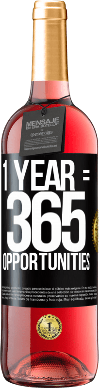 29,95 € | Rosé Wine ROSÉ Edition 1 year 365 opportunities Black Label. Customizable label Young wine Harvest 2023 Tempranillo