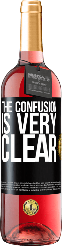 29,95 € | Rosé Wine ROSÉ Edition The confusion is very clear Black Label. Customizable label Young wine Harvest 2024 Tempranillo