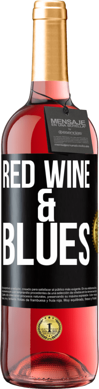 29,95 € | Розовое вино Издание ROSÉ Red wine & Blues Черная метка. Настраиваемая этикетка Молодое вино Урожай 2025 Tempranillo