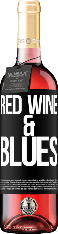 29,95 € Envoi gratuit | Vin rosé Édition ROSÉ Red wine & Blues Étiquette Noire. Étiquette personnalisable Vin jeune Récolte 2023 Tempranillo