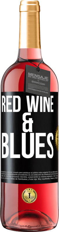 29,95 € | Vino rosato Edizione ROSÉ Red wine & Blues Etichetta Nera. Etichetta personalizzabile Vino giovane Raccogliere 2024 Tempranillo