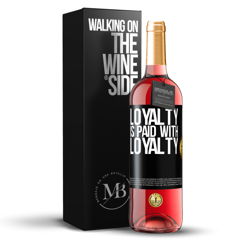 29,95 € Free Shipping | Rosé Wine ROSÉ Edition Loyalty is paid with loyalty Black Label. Customizable label Young wine Harvest 2023 Tempranillo