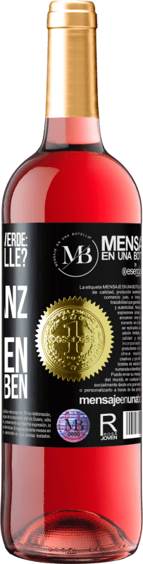 «Wenn ich gefragt werde: Was ist die Hölle? Es ist die Distanz zwischen zwei Menschen, die sich lieben» ROSÉ Ausgabe