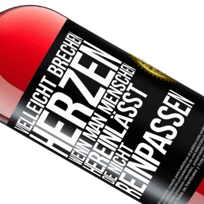 Einzigartige und Persönliche Ausdrücke. «Vielleicht brechen Herzen, wenn man Menschen hereinlässt, die nicht reinpassen» ROSÉ Ausgabe