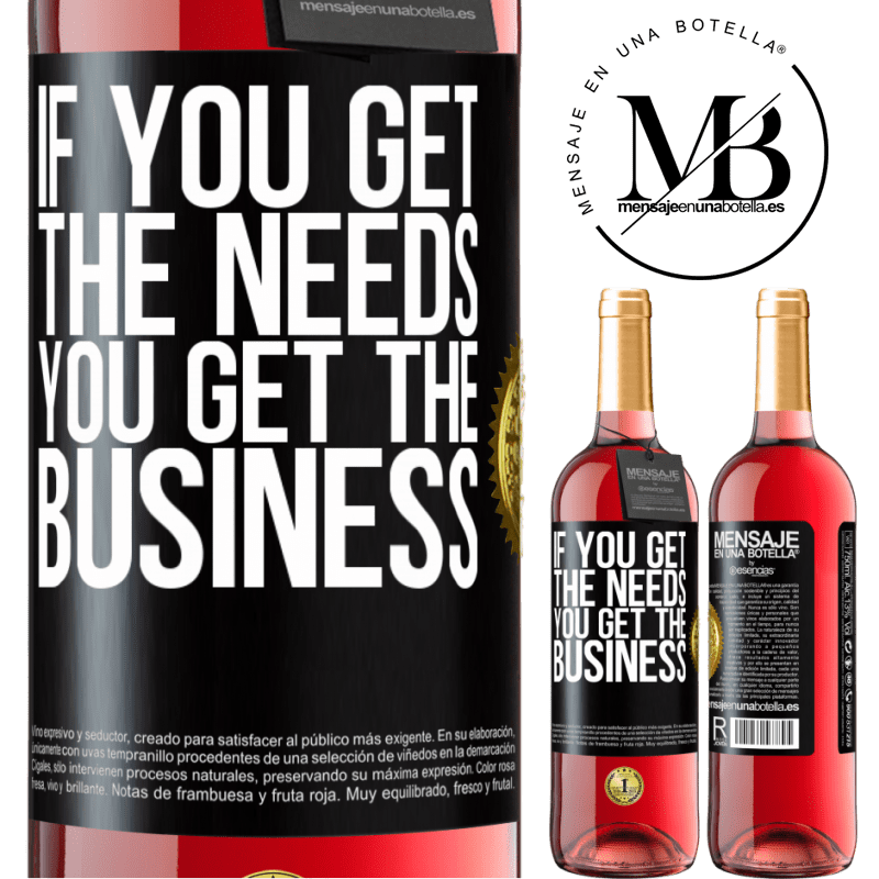 24,95 € Free Shipping | Rosé Wine ROSÉ Edition If you get the needs, you get the business Black Label. Customizable label Young wine Harvest 2021 Tempranillo