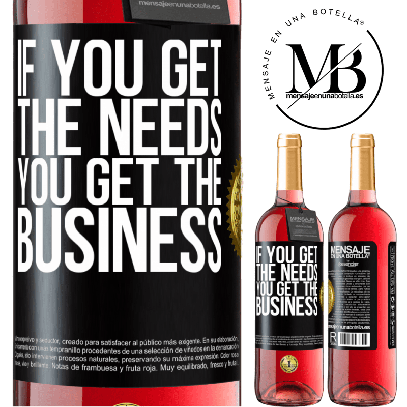 29,95 € Free Shipping | Rosé Wine ROSÉ Edition If you get the needs, you get the business Black Label. Customizable label Young wine Harvest 2024 Tempranillo