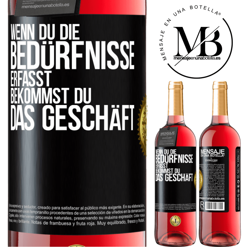 29,95 € Kostenloser Versand | Roséwein ROSÉ Ausgabe Wenn du die Bedürfnisse erfasst, bekommst du das Geschäft Schwarzes Etikett. Anpassbares Etikett Junger Wein Ernte 2025 Tempranillo