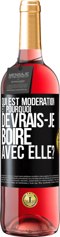 29,95 € Envoi gratuit | Vin rosé Édition ROSÉ Qui est modération et pourquoi devrais-je boire avec elle? Étiquette Noire. Étiquette personnalisable Vin jeune Récolte 2024 Tempranillo