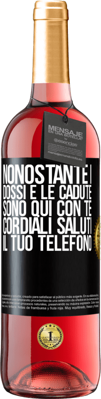 29,95 € | Vino rosato Edizione ROSÉ Nonostante i dossi e le cadute, sono qui con te. Cordiali saluti, il tuo telefono Etichetta Nera. Etichetta personalizzabile Vino giovane Raccogliere 2025 Tempranillo