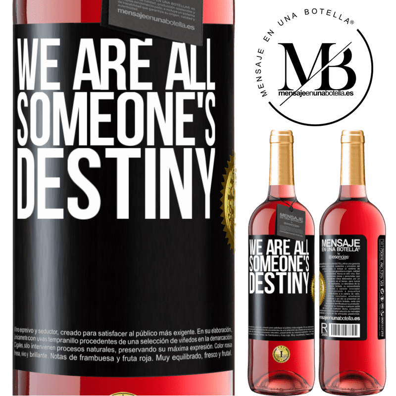 24,95 € Free Shipping | Rosé Wine ROSÉ Edition We are all someone's destiny Black Label. Customizable label Young wine Harvest 2021 Tempranillo
