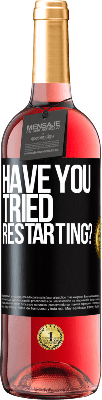 29,95 € | Rosé Wine ROSÉ Edition have you tried restarting? Black Label. Customizable label Young wine Harvest 2024 Tempranillo