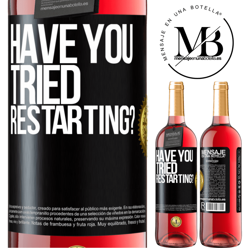 29,95 € Free Shipping | Rosé Wine ROSÉ Edition have you tried restarting? Black Label. Customizable label Young wine Harvest 2022 Tempranillo
