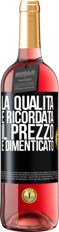 29,95 € Spedizione Gratuita | Vino rosato Edizione ROSÉ La qualità è ricordata, il prezzo è dimenticato Etichetta Nera. Etichetta personalizzabile Vino giovane Raccogliere 2025 Tempranillo