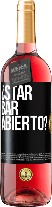 29,95 € | ロゼワイン ROSÉエディション ¿STAR BAR abierto? ブラックラベル. カスタマイズ可能なラベル 若いワイン 収穫 2024 Tempranillo