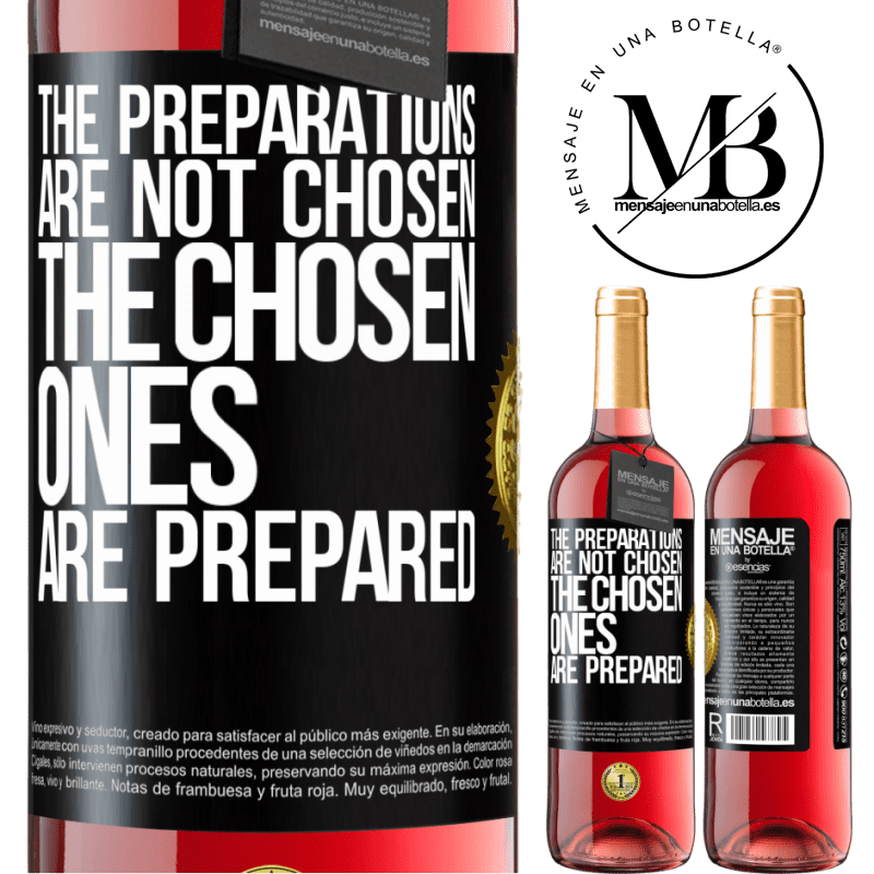 29,95 € Free Shipping | Rosé Wine ROSÉ Edition The preparations are not chosen, the chosen ones are prepared Black Label. Customizable label Young wine Harvest 2021 Tempranillo