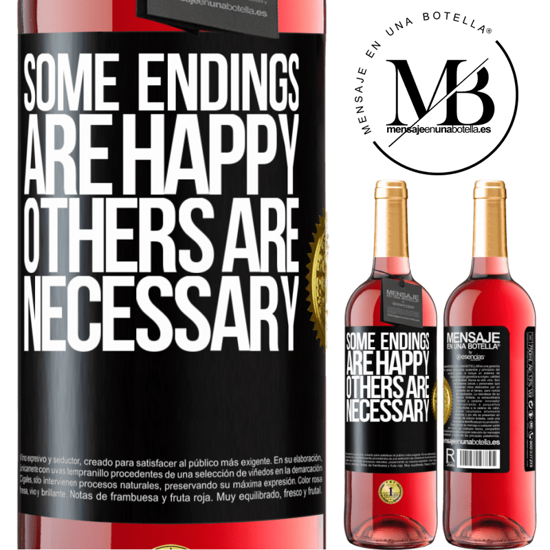 29,95 € Free Shipping | Rosé Wine ROSÉ Edition Some endings are happy. Others are necessary Black Label. Customizable label Young wine Harvest 2024 Tempranillo