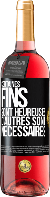 29,95 € | Vin rosé Édition ROSÉ Certaines fins sont heureuses. D'autres sont nécessaires Étiquette Noire. Étiquette personnalisable Vin jeune Récolte 2024 Tempranillo