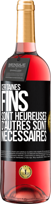 29,95 € | Vin rosé Édition ROSÉ Certaines fins sont heureuses. D'autres sont nécessaires Étiquette Noire. Étiquette personnalisable Vin jeune Récolte 2025 Tempranillo