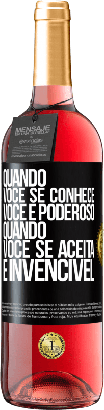 «Quando você se conhece, você é poderoso. Quando você se aceita, é invencível» Edição ROSÉ