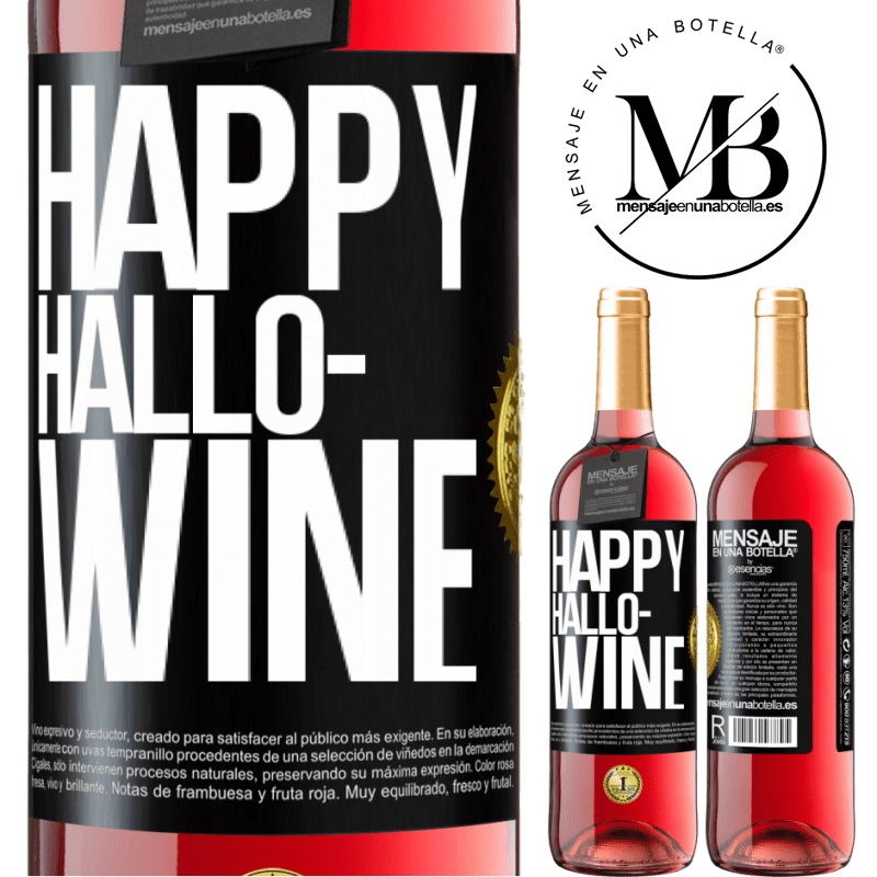 29,95 € Free Shipping | Rosé Wine ROSÉ Edition Happy Hallo-Wine Black Label. Customizable label Young wine Harvest 2024 Tempranillo