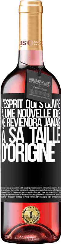 29,95 € | Vin rosé Édition ROSÉ L'esprit qui s'ouvre à une nouvelle idée ne reviendra jamais à sa taille d'origine Étiquette Noire. Étiquette personnalisable Vin jeune Récolte 2025 Tempranillo