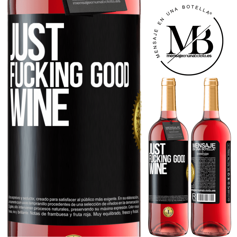 29,95 € Free Shipping | Rosé Wine ROSÉ Edition Just fucking good wine Black Label. Customizable label Young wine Harvest 2021 Tempranillo