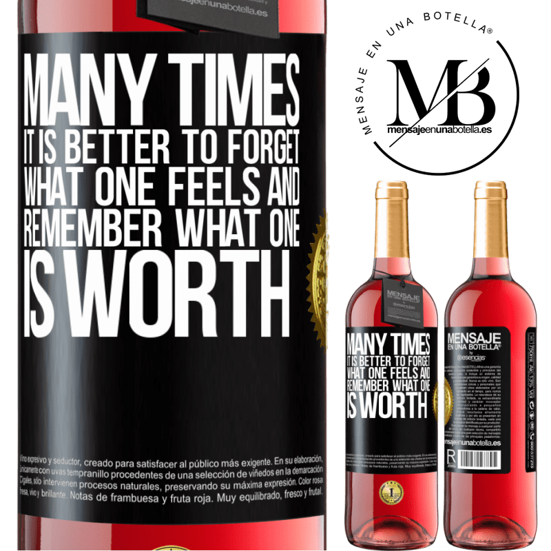 29,95 € Free Shipping | Rosé Wine ROSÉ Edition Many times it is better to forget what one feels and remember what one is worth Black Label. Customizable label Young wine Harvest 2022 Tempranillo
