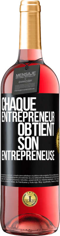 29,95 € Envoi gratuit | Vin rosé Édition ROSÉ Chaque entrepreneur obtient son entrepreneuse Étiquette Noire. Étiquette personnalisable Vin jeune Récolte 2024 Tempranillo