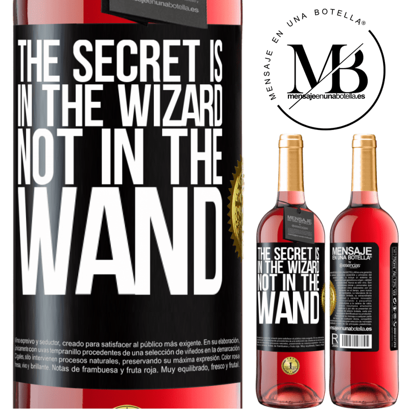 29,95 € Free Shipping | Rosé Wine ROSÉ Edition The secret is in the wizard, not in the wand Black Label. Customizable label Young wine Harvest 2023 Tempranillo