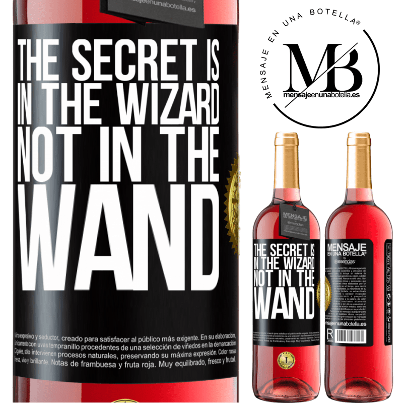 29,95 € Free Shipping | Rosé Wine ROSÉ Edition The secret is in the wizard, not in the wand Black Label. Customizable label Young wine Harvest 2024 Tempranillo