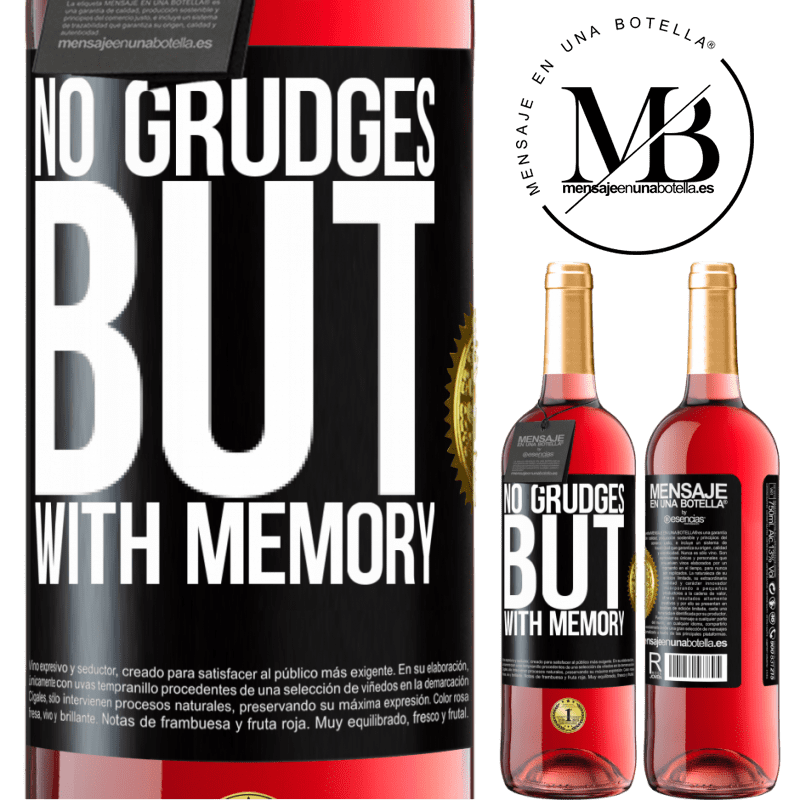 29,95 € Free Shipping | Rosé Wine ROSÉ Edition No grudges, but with memory Black Label. Customizable label Young wine Harvest 2022 Tempranillo