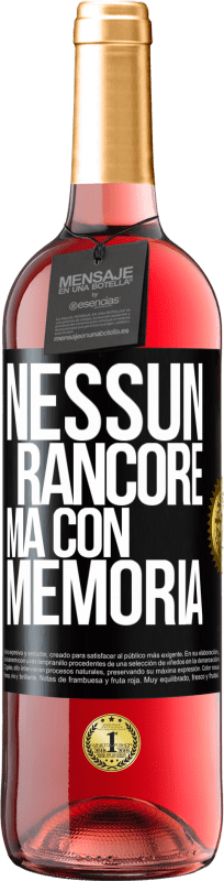 29,95 € Spedizione Gratuita | Vino rosato Edizione ROSÉ Nessun rancore, ma con memoria Etichetta Nera. Etichetta personalizzabile Vino giovane Raccogliere 2025 Tempranillo
