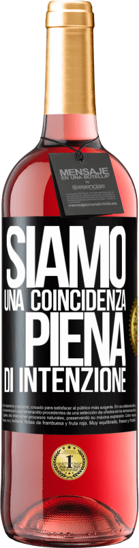 29,95 € | Vino rosato Edizione ROSÉ Siamo una coincidenza piena di intenzione Etichetta Nera. Etichetta personalizzabile Vino giovane Raccogliere 2024 Tempranillo