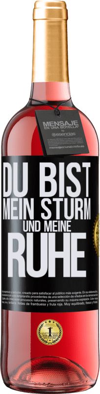 29,95 € | Roséwein ROSÉ Ausgabe Du bist mein Sturm und meine Ruhe Schwarzes Etikett. Anpassbares Etikett Junger Wein Ernte 2025 Tempranillo
