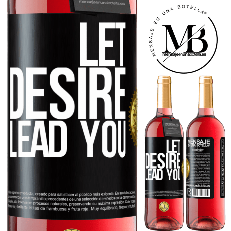 29,95 € Free Shipping | Rosé Wine ROSÉ Edition Let desire lead you Black Label. Customizable label Young wine Harvest 2024 Tempranillo