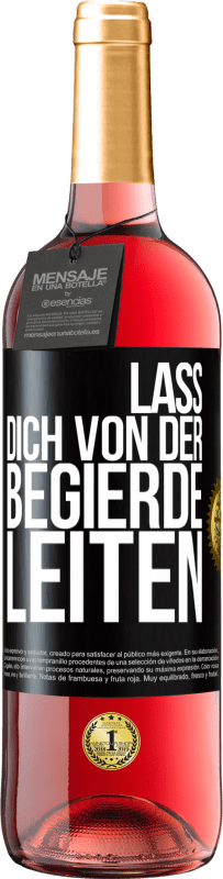 29,95 € | Roséwein ROSÉ Ausgabe Lass dich von der Begierde leiten Schwarzes Etikett. Anpassbares Etikett Junger Wein Ernte 2023 Tempranillo