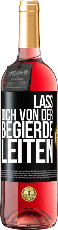 29,95 € | Roséwein ROSÉ Ausgabe Lass dich von der Begierde leiten Schwarzes Etikett. Anpassbares Etikett Junger Wein Ernte 2024 Tempranillo