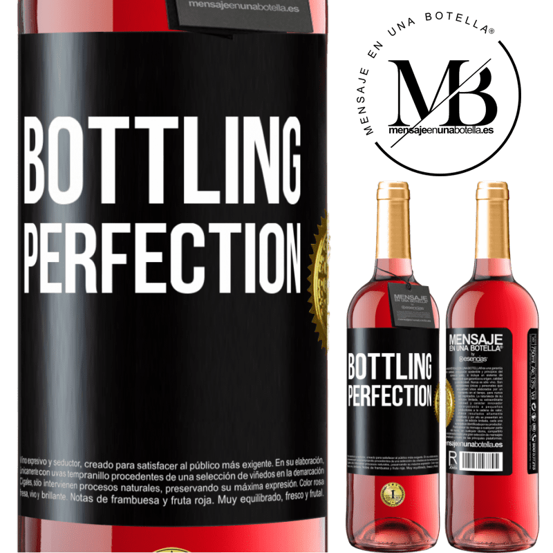 24,95 € Free Shipping | Rosé Wine ROSÉ Edition Bottling perfection Black Label. Customizable label Young wine Harvest 2021 Tempranillo