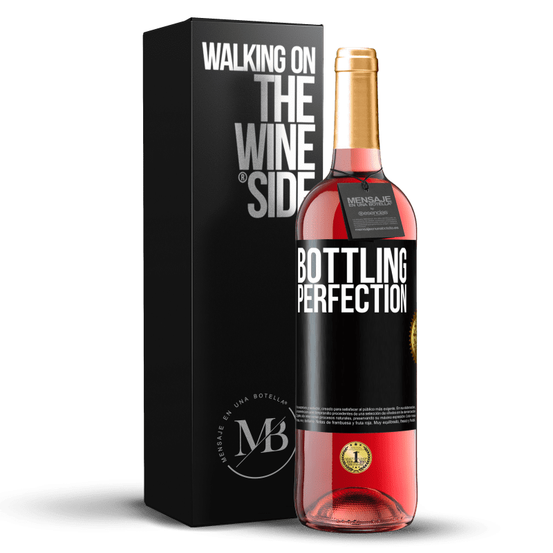 29,95 € Envoi gratuit | Vin rosé Édition ROSÉ Bottling perfection Étiquette Noire. Étiquette personnalisable Vin jeune Récolte 2024 Tempranillo