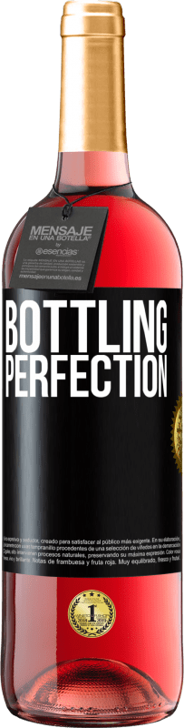 29,95 € | Vino Rosado Edición ROSÉ Bottling perfection Etiqueta Negra. Etiqueta personalizable Vino joven Cosecha 2023 Tempranillo