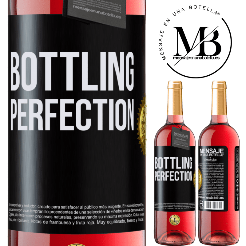 29,95 € Envío gratis | Vino Rosado Edición ROSÉ Bottling perfection Etiqueta Negra. Etiqueta personalizable Vino joven Cosecha 2025 Tempranillo