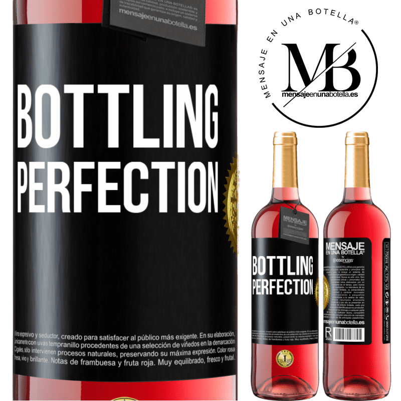 29,95 € Spedizione Gratuita | Vino rosato Edizione ROSÉ Bottling perfection Etichetta Nera. Etichetta personalizzabile Vino giovane Raccogliere 2024 Tempranillo