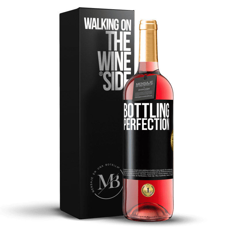 29,95 € Spedizione Gratuita | Vino rosato Edizione ROSÉ Bottling perfection Etichetta Nera. Etichetta personalizzabile Vino giovane Raccogliere 2023 Tempranillo